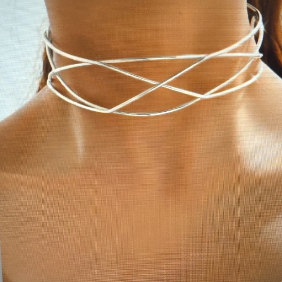 Jewelry - Elegant Silver Choker Necklace
